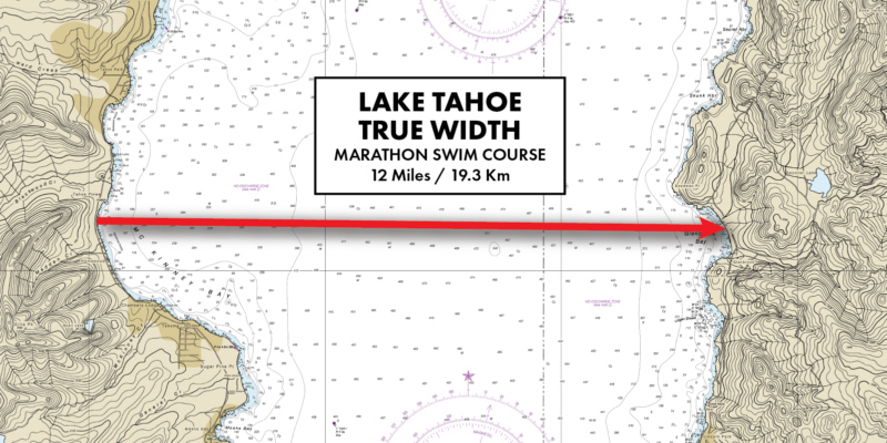 Lake Tahoe True Width Marathon Swim 12 Miles